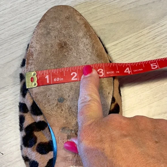 Kate Spade Cece Too Calf Hair Leopard Print Mules Brown Black - Size 7 Medium - Picture 16 of 16